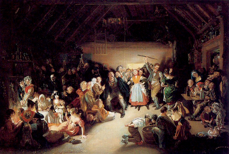 Snap-Apple Night (1833), painted by Daniel Maclise