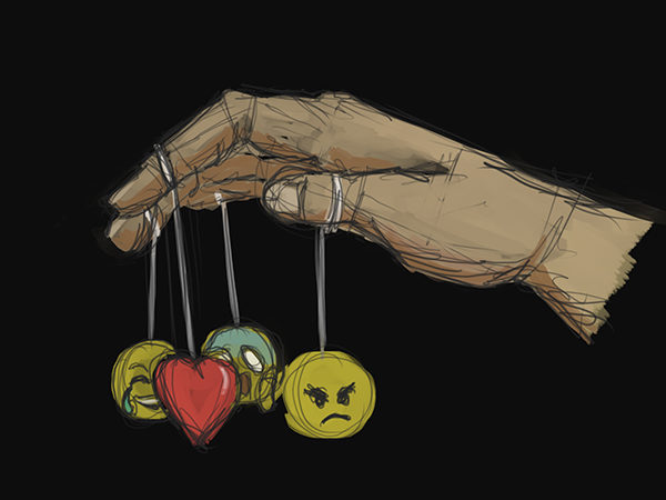 Header Image, hand with emojis
